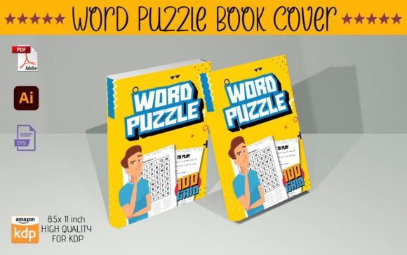 Download Word Puzzle Book Cover Template - Cover Collection