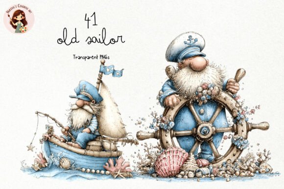 Download Whimsical Old Sailor PNG Clipart - Premium Resources