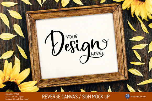 Download Fall / Autumn / Thanksgiving Sunflower Sign Mock Up, Styled&nbsp; - Premium Resources