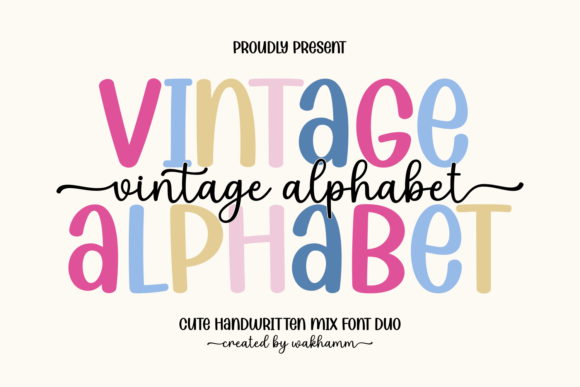 Download Vintage Alphabet - Vintage Collection