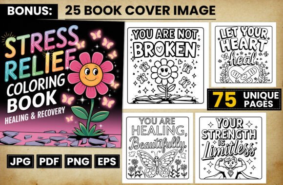 Download Healing &amp; Recovery Quotes Coloring Pages - Cover Collection