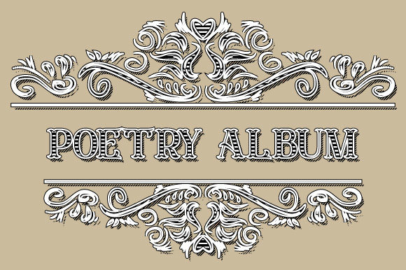Download Poetry Album Vintage Ornamental Frame - Vintage Collection