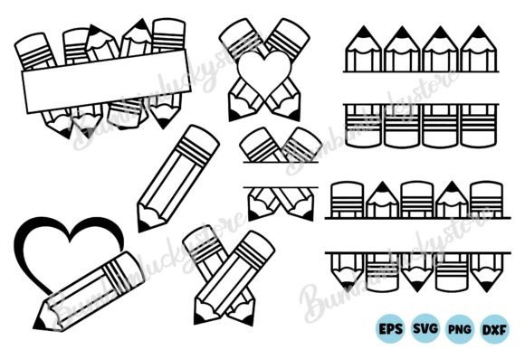 Download Pencil Outline Svg Bundle - Pencil Collection