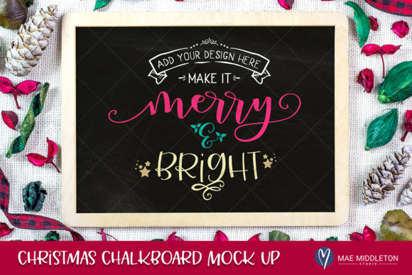 Download Christmas / Winter Chalkboard Mock Up - Premium Bundle