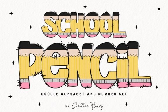Download Pencil Doodle Alphabet School PNG - Pencil Collection