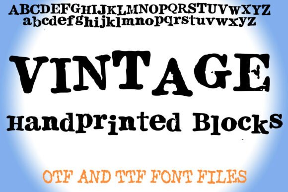 Download Vintage Handprinted Blocks - Vintage Collection