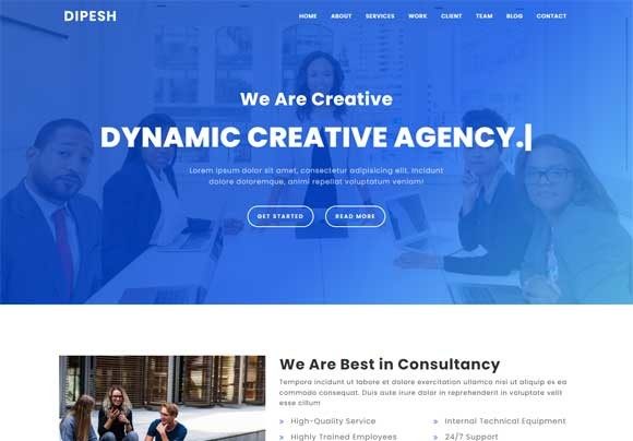Download Dipesh - Creative Agency HTML Template - Premium Resources
